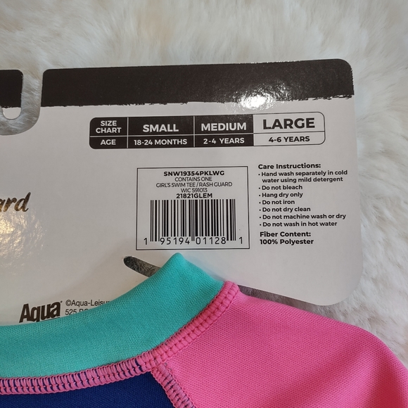 Sun Smart,Swim Tee,Rash Guard,4T - Picture 11 of 12